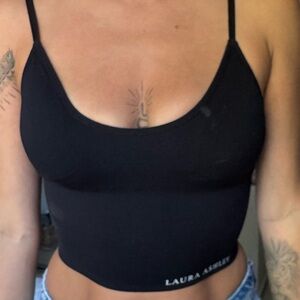 Laura Ashley Black Camisole Top